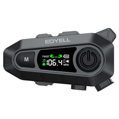 EDYELL A1 NEW Intercom Motorcycle Bluetooth Headsets, Smart LED Display