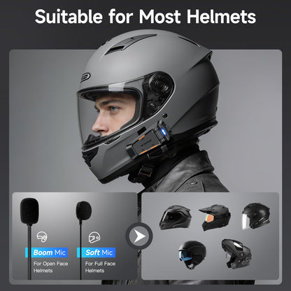 YONTUNE C2 Motorcycle Helmet Bluetooth Headset