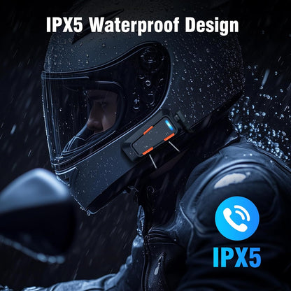 EDYELL C1 Helmet Bluetooth Headsets,IPX5 Waterproof Motorcycle