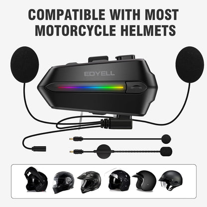 EDYELL C5S Bluetooth Dual Earphone for Helmet